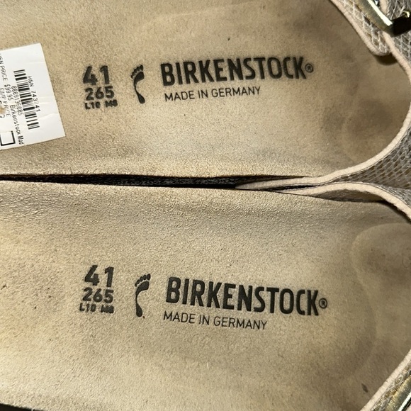 Birkenstock slides size 41/10-10.5 snakeskin print - Picture 5 of 9